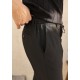 SlimFit Siyah Çizgili Jogger Pantolon